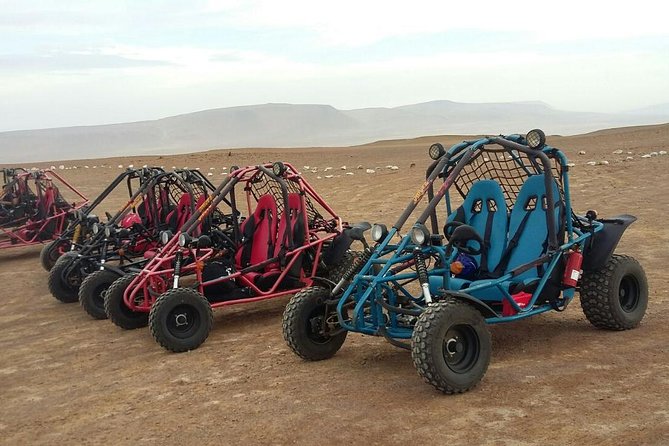 Buggy ride in Paracas National Reserve - Desert comfort and safety: dust, seatbelts, and heat