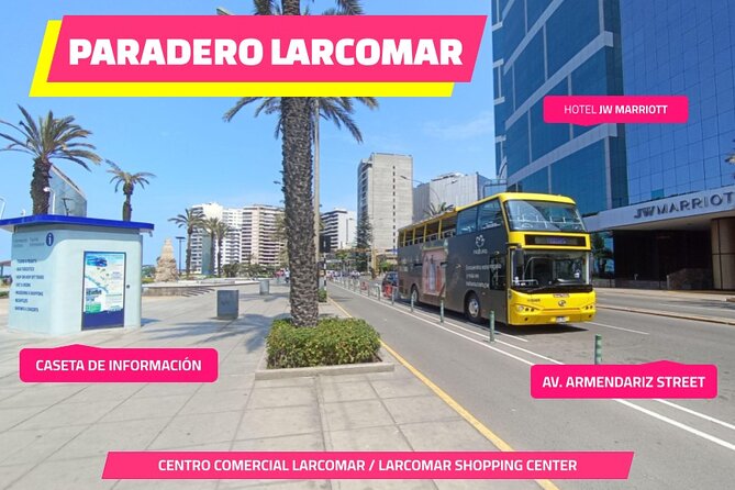 City Tour Panoramic Bus Departure from Larcomar - Entering Lima from Larcomar: the cliff views and the “floating” terraces