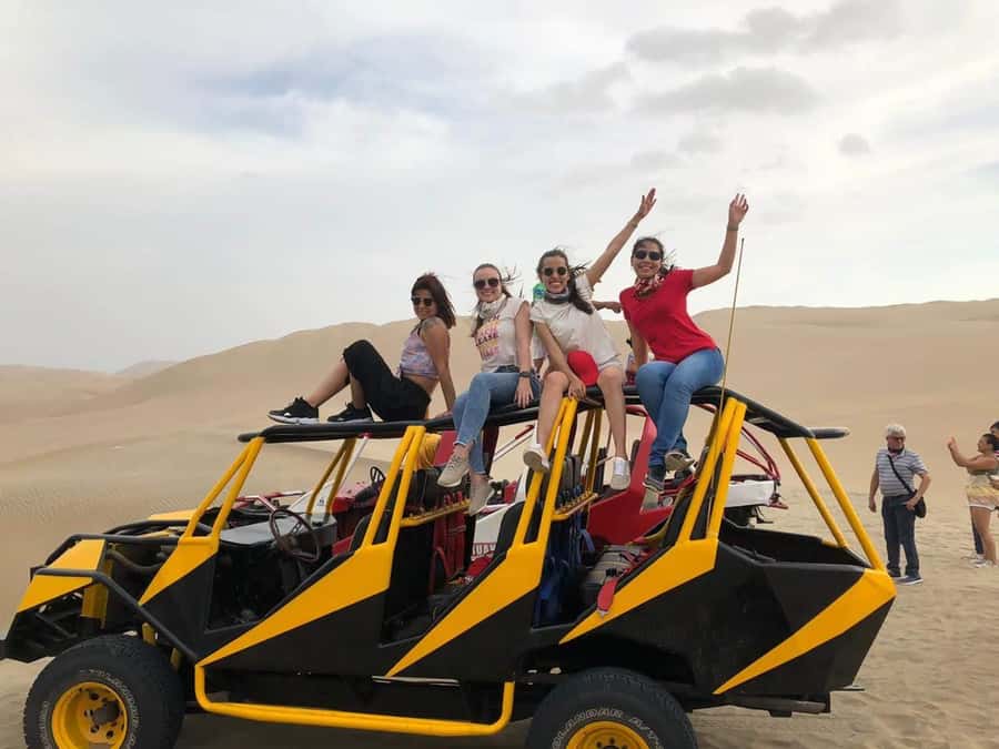 From Lima: Ballestas Islands, Huacachina with buggy Economic - Huacachina Oasis: dune buggy up, sandboard down