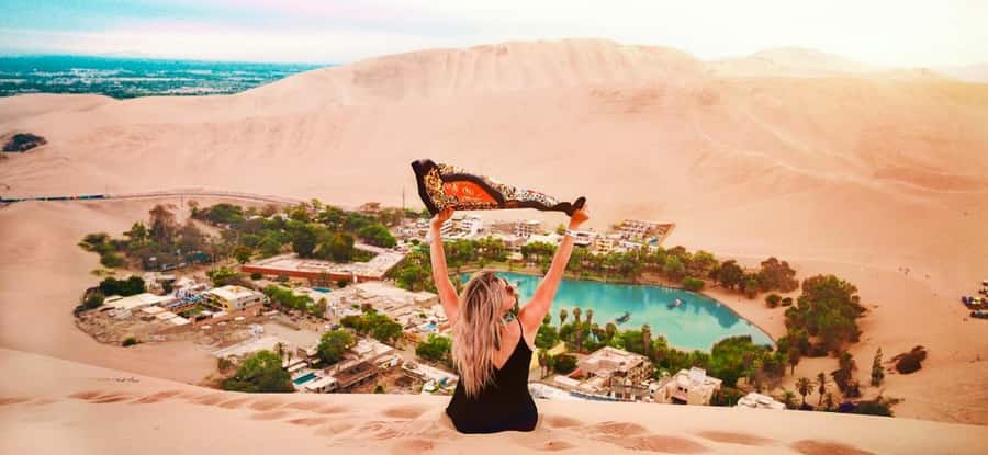 From Lima: Full Day to Paracas and Huacachina Desert Oasis - Huacachina 4WD dune bashing and sandboarding loop