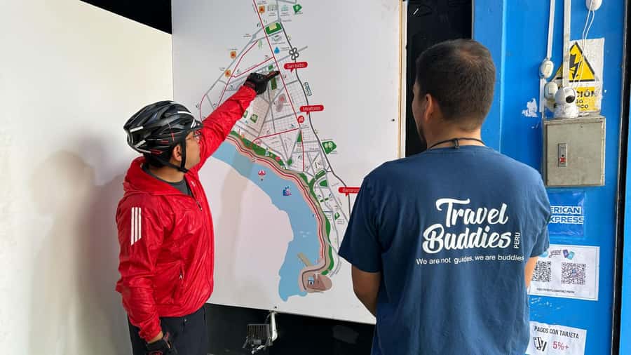 Lima: Sightseeing Bike Tour with Food and Drink Tastings - Inka Plaza in Miraflores: start here, not in the dark
