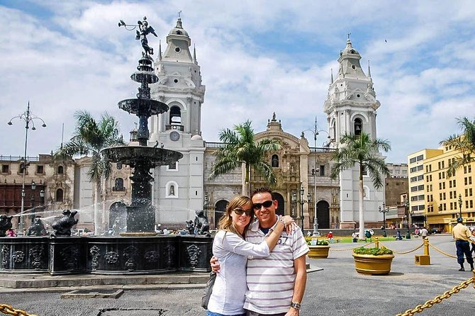 Modern and Colonial Lima City Tour. - Outside the Government Palace, Cathedral, and Municipal Palace
