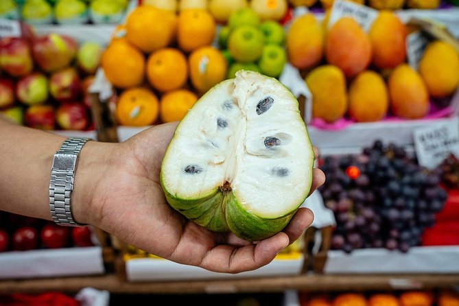 The 10 Tastings of Lima With Locals: Private Street Food Tour - Museo Numismático street snacks: Andean potatoes, lima beans, giant corn